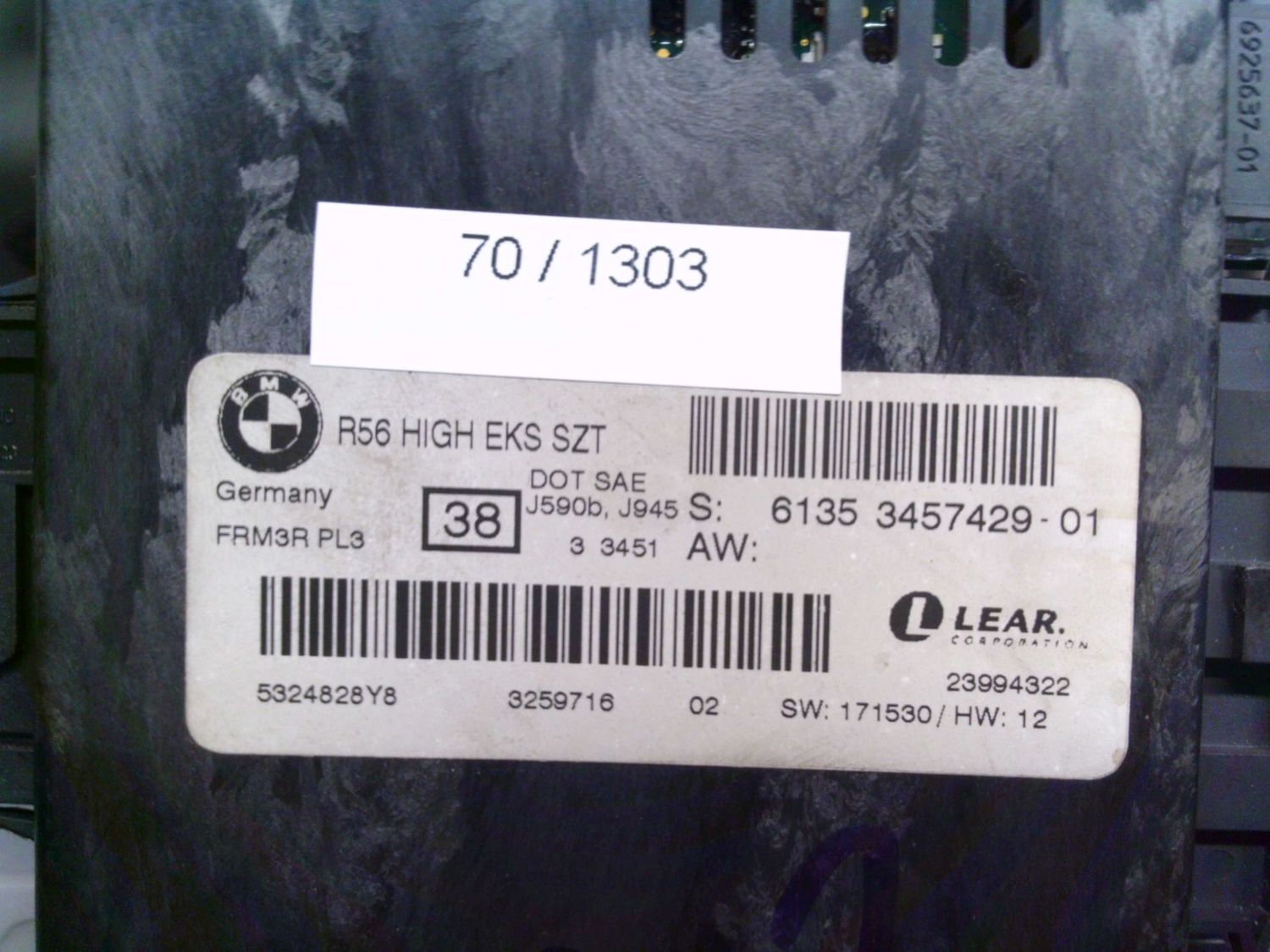 70-1303 Centralina Fari Lear 6135 3457429-01 6135345742901 R56 HIGH EKS SZT FRM3R PL3 3259716 Mini Varie 70-1303 Centralina Fari Lear 6135 3457429-01 6135345742901 R56 HIGH EKS SZT FRM3R PL3 3259716 Mini Varie