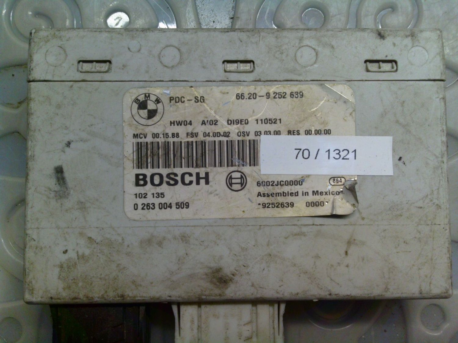 70-1321 Modulo Chiusura Centralizzata Bosch 0 263 004 509 0263004509 PDC-SG 66.20-9252639 Bmw Varie 70-1321 Modulo Chiusura Centralizzata Bosch 0 263 004 509 0263004509 PDC-SG 66.20-9252639 Bmw Varie