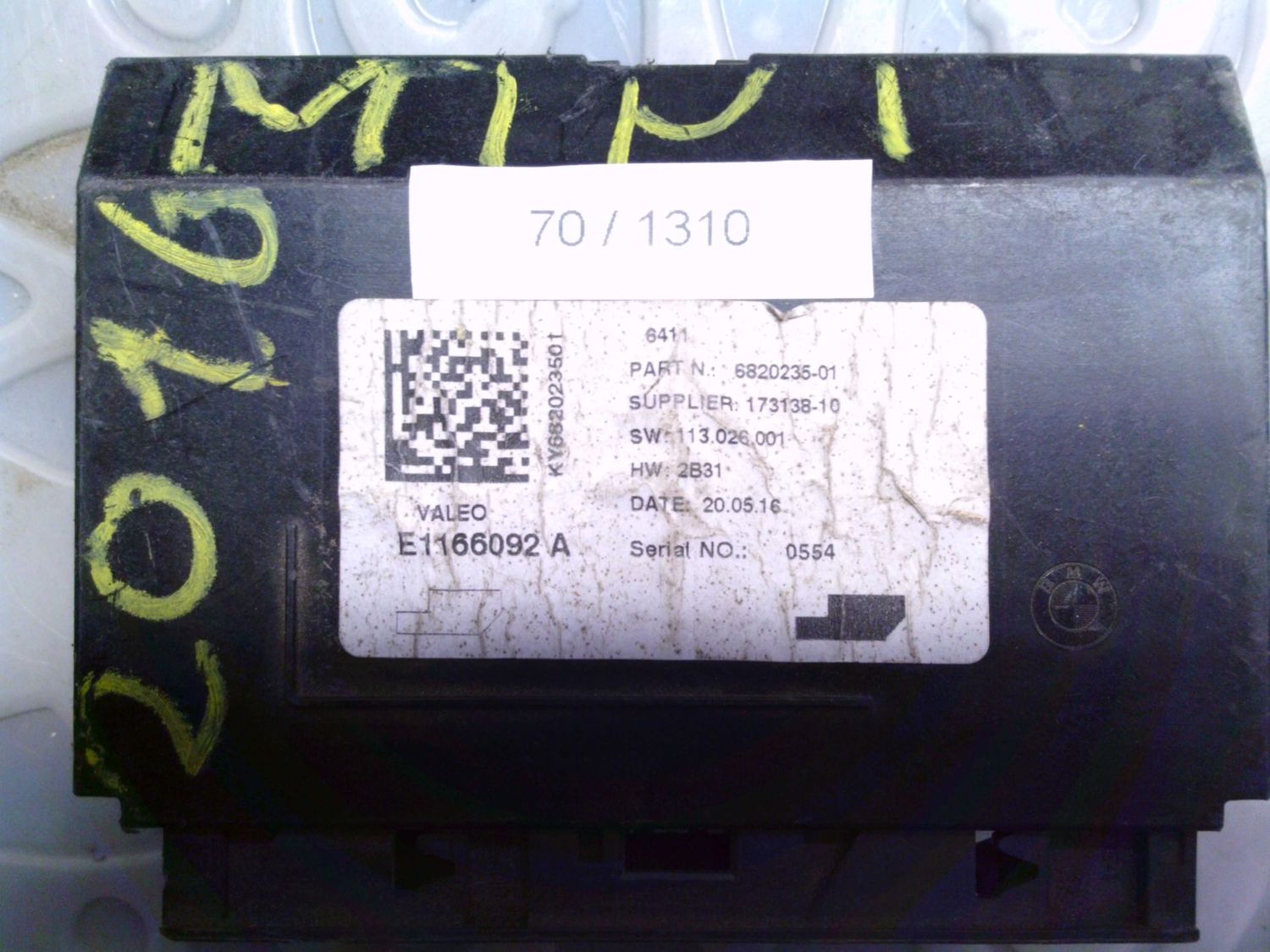 70-1310 Modulo Di Controllo Valeo 6820235-01 682023501 E1166092A      Mini  Varie