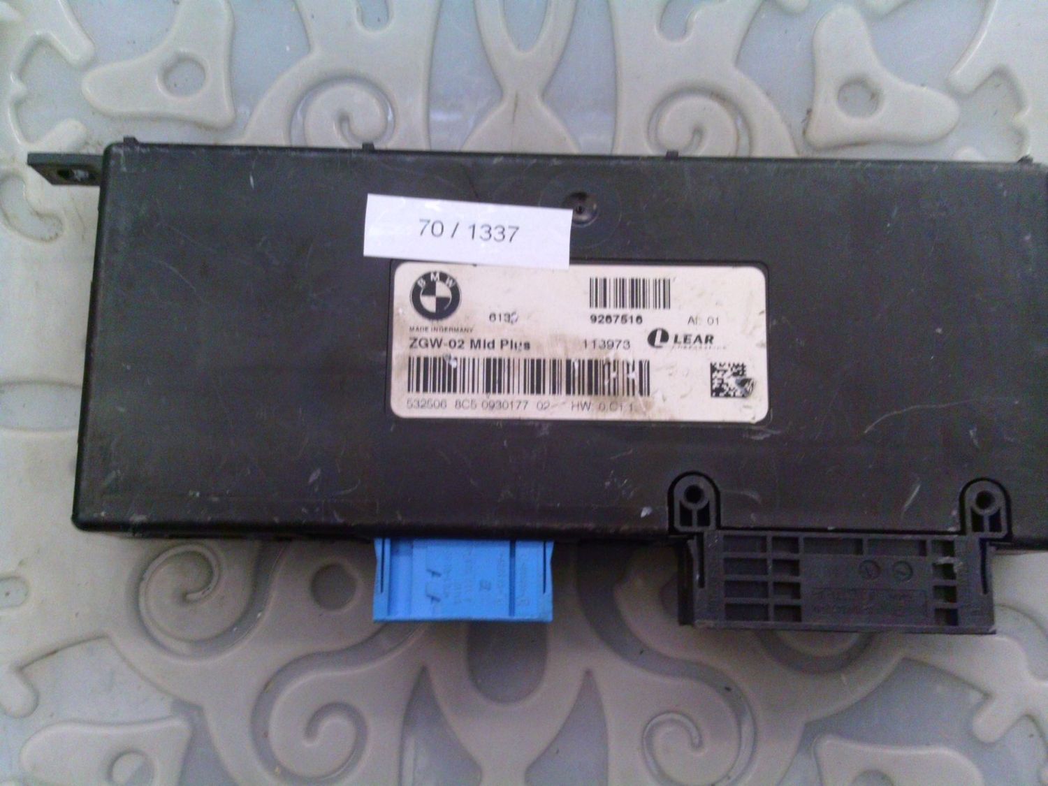 70-1337 Modulo Gateway Lear 9267516   ZGW-02 MLD PLUS    Bmw  Serie 5
