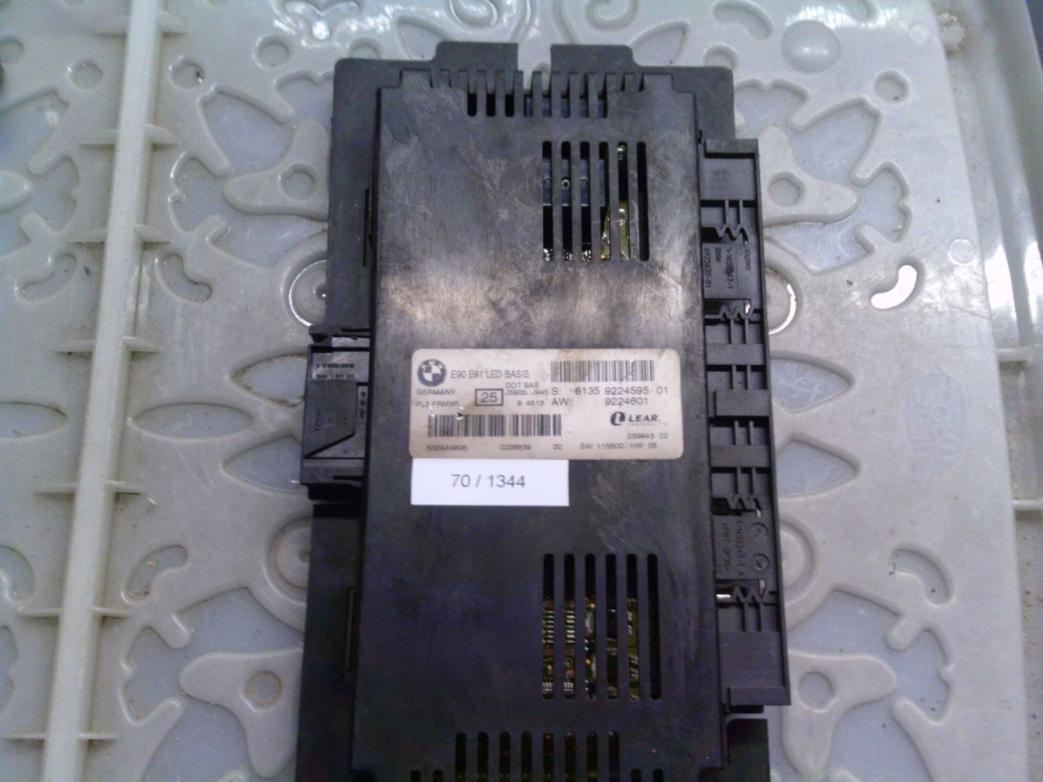 70-1344 Centralina Modulo Confort Lear 6135 9224595-01 6135922459501 E90 E91 LED BASIS PL2 FRM3R SW 115500 HW 05 9224601 Bmw Varie 70-1344 Centralina Modulo Confort Lear 6135 9224595-01 6135922459501 E90 E91 LED BASIS PL2 FRM3R SW 115500 HW 05 9224601 Bmw Varie