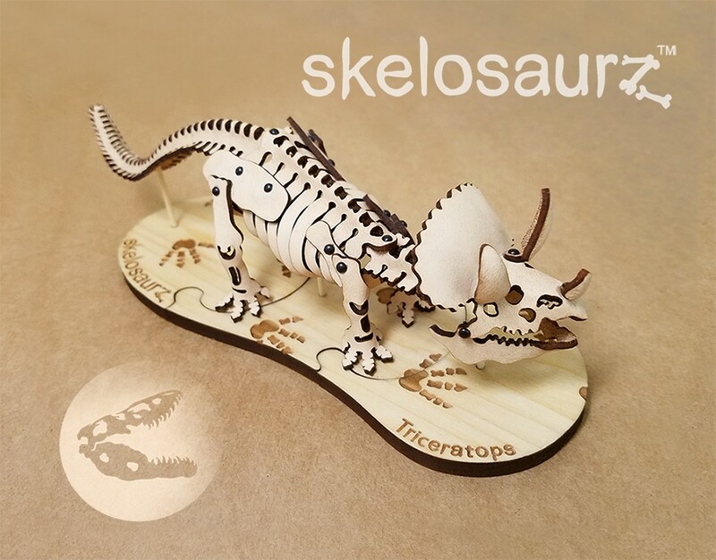 Triceratops Leather Fossil Kit