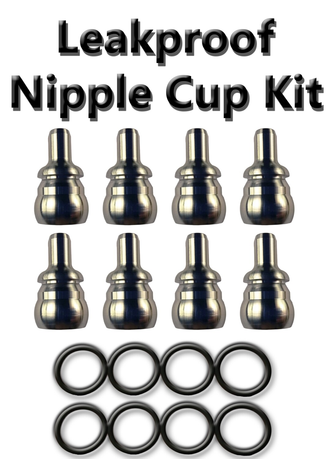 FORD 6.0L Diesel ~Leakproof Nipple Cup/Ball Tube Set of 8-Cups and 8