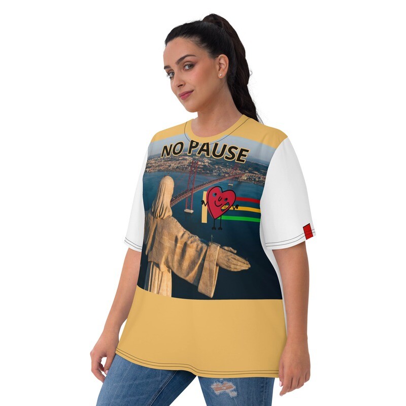No Pause Brazil Jesus Loves Women&#39;s T-shirt