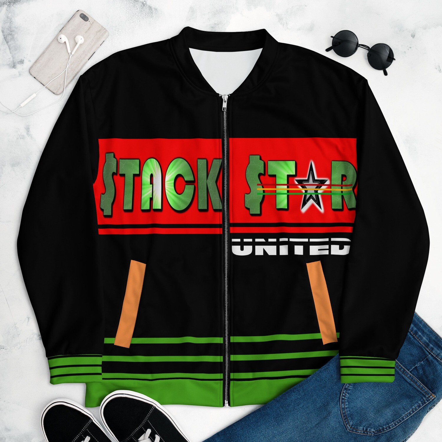 Stack Star United Jersey Unisex Bomber Jacket