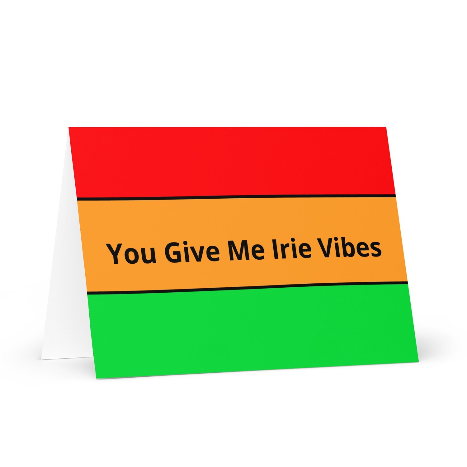 Irie Vibes Greeting card