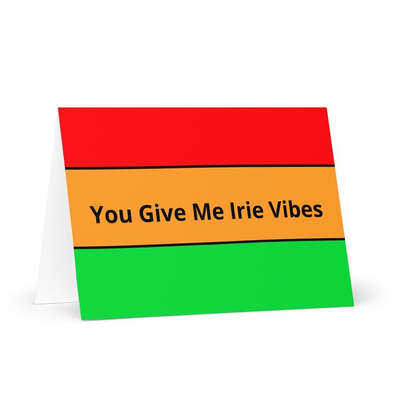 Irie Vibes Greeting card