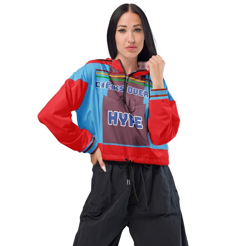 Mixed Berry Tropics Women’s cropped windbreaker