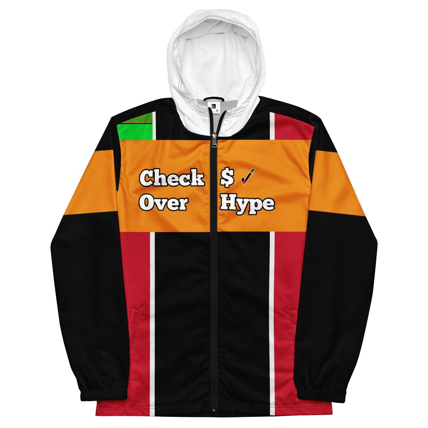 Tropical Winter Gold Men’s windbreaker