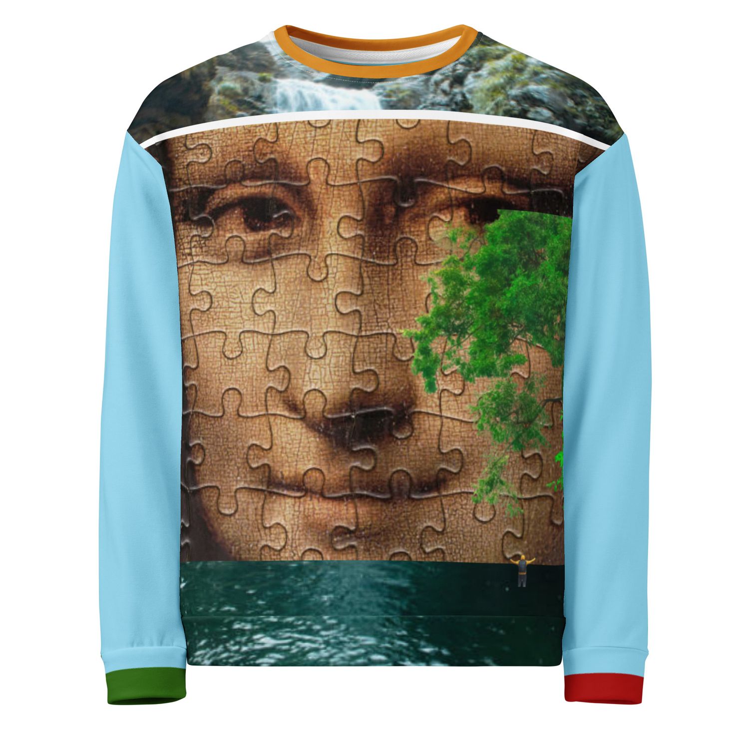Cry Me A River(Mona Lisa Spring Blue Waters Edition) Unisex Sweatshirt