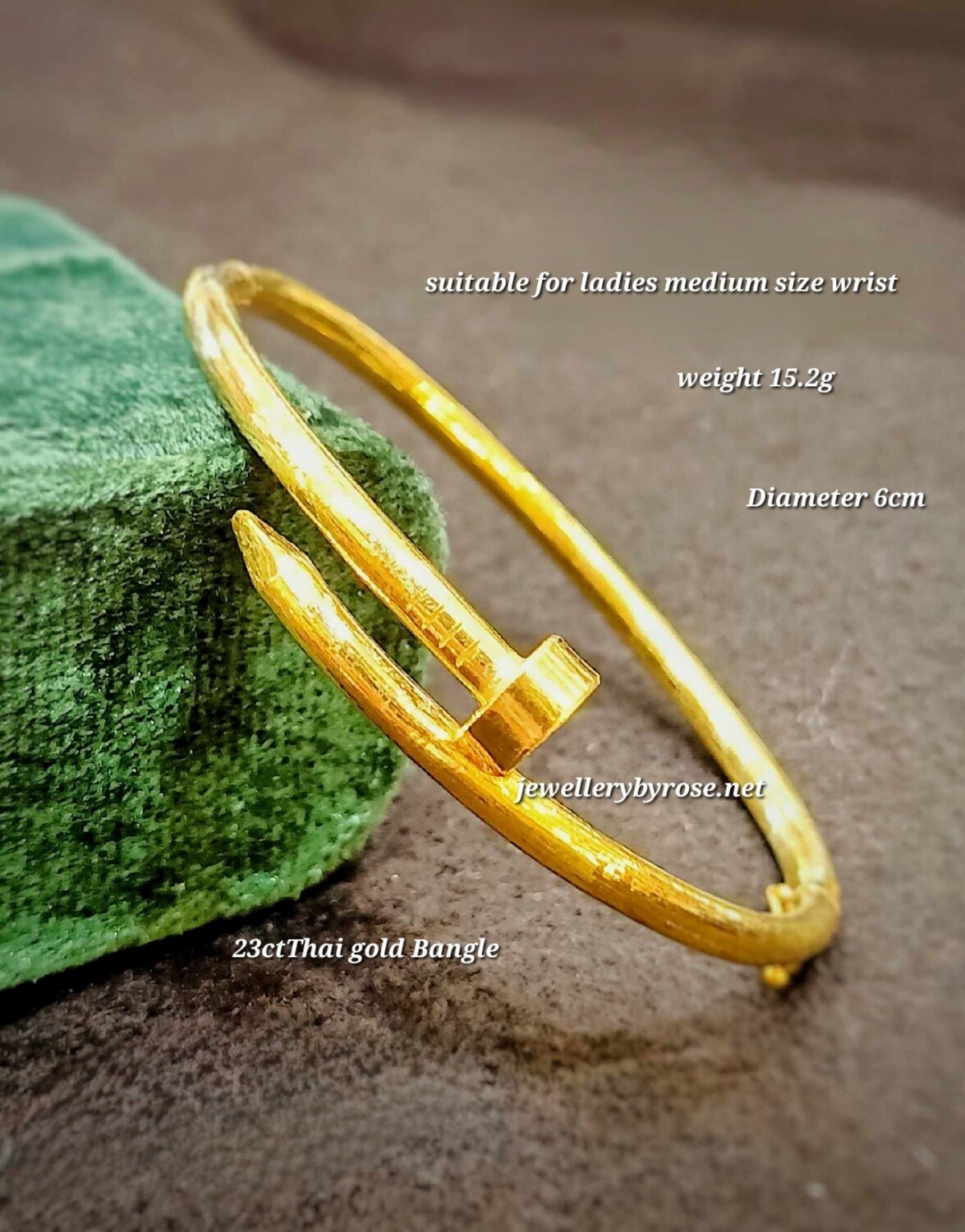 Classic Gold Nail Bangle