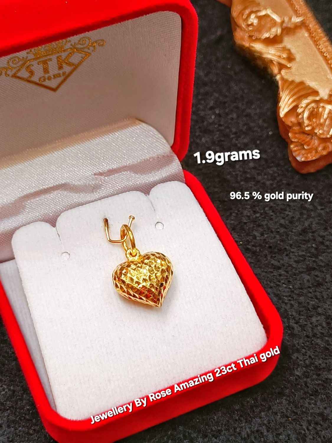 Solid Gold heart 💛 Pendant