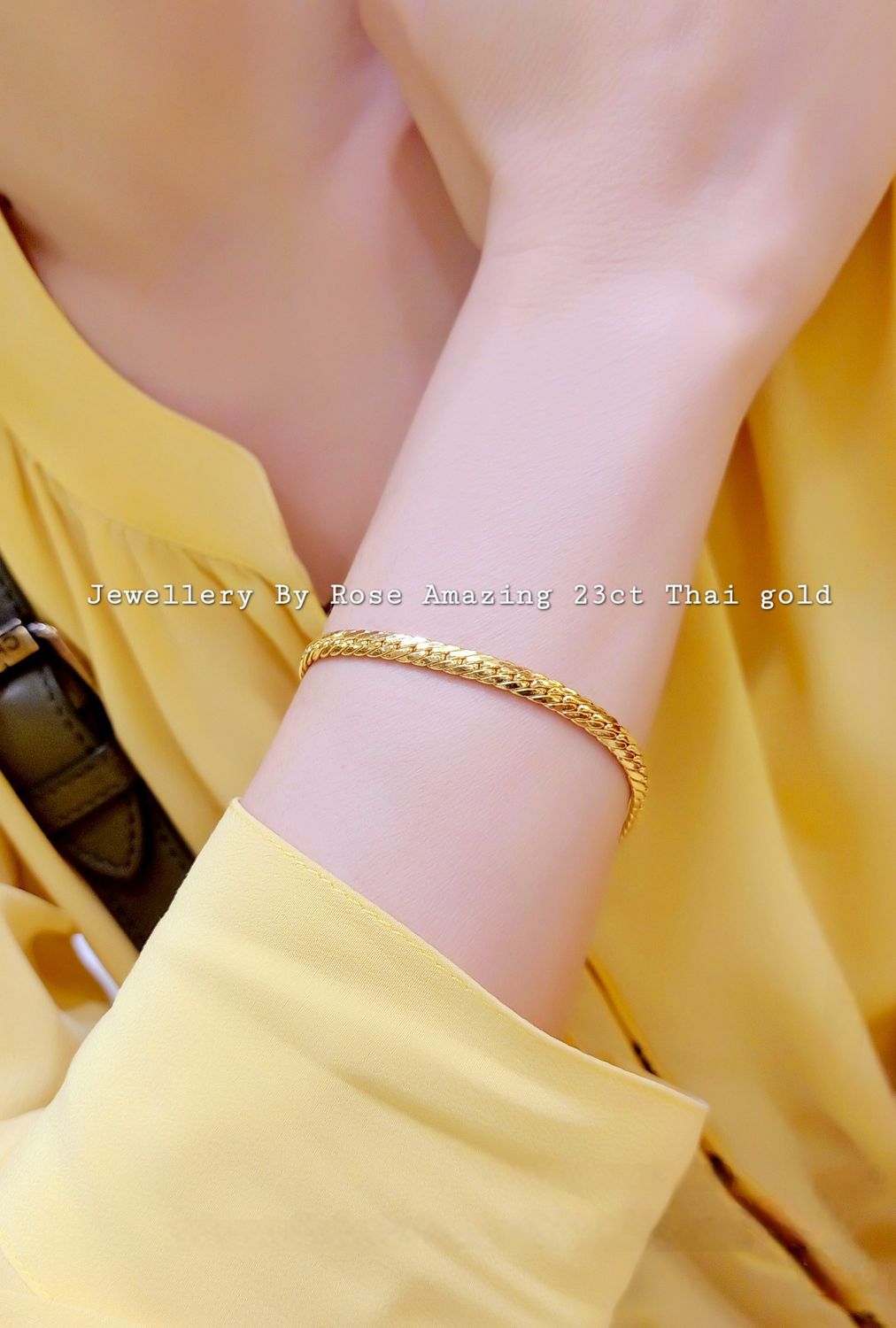 Solid 23ct Thai Gold Bracelet