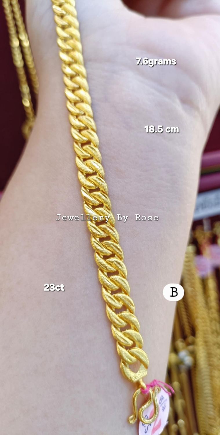 Unisex 23carat gold Bracelet