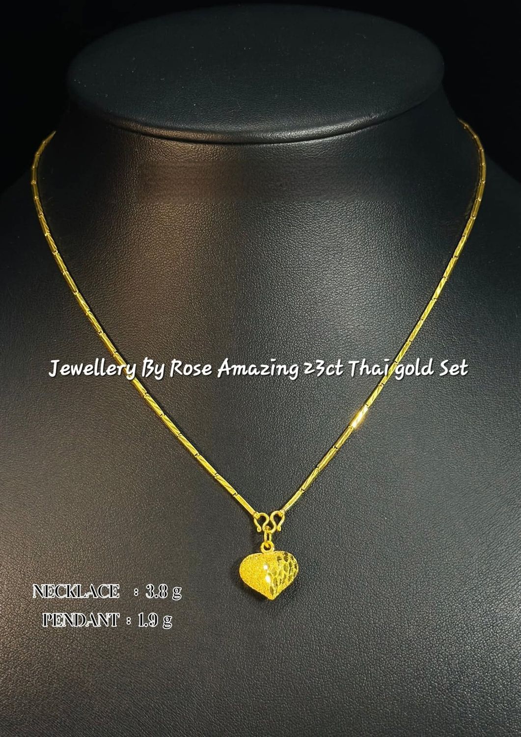 Limited Edition Gold Heart Necklace Set 💛