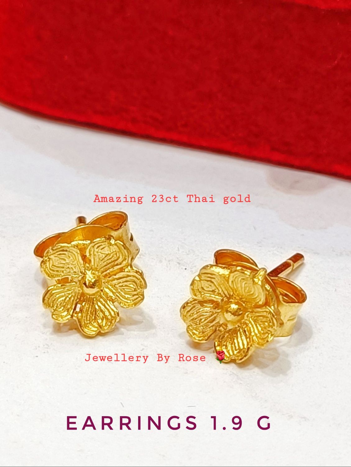 Limited Edition Gold Flowers Earrings # 1