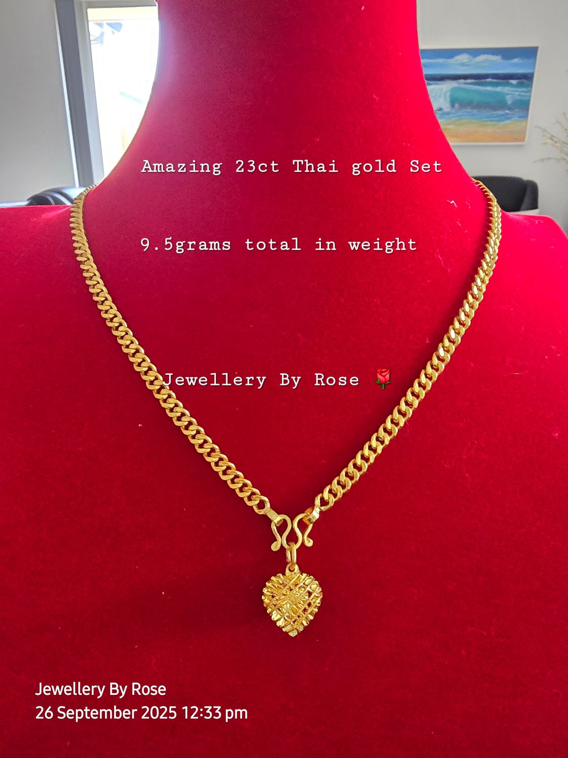 Limited Edition Gold heart  Necklace Set 💛