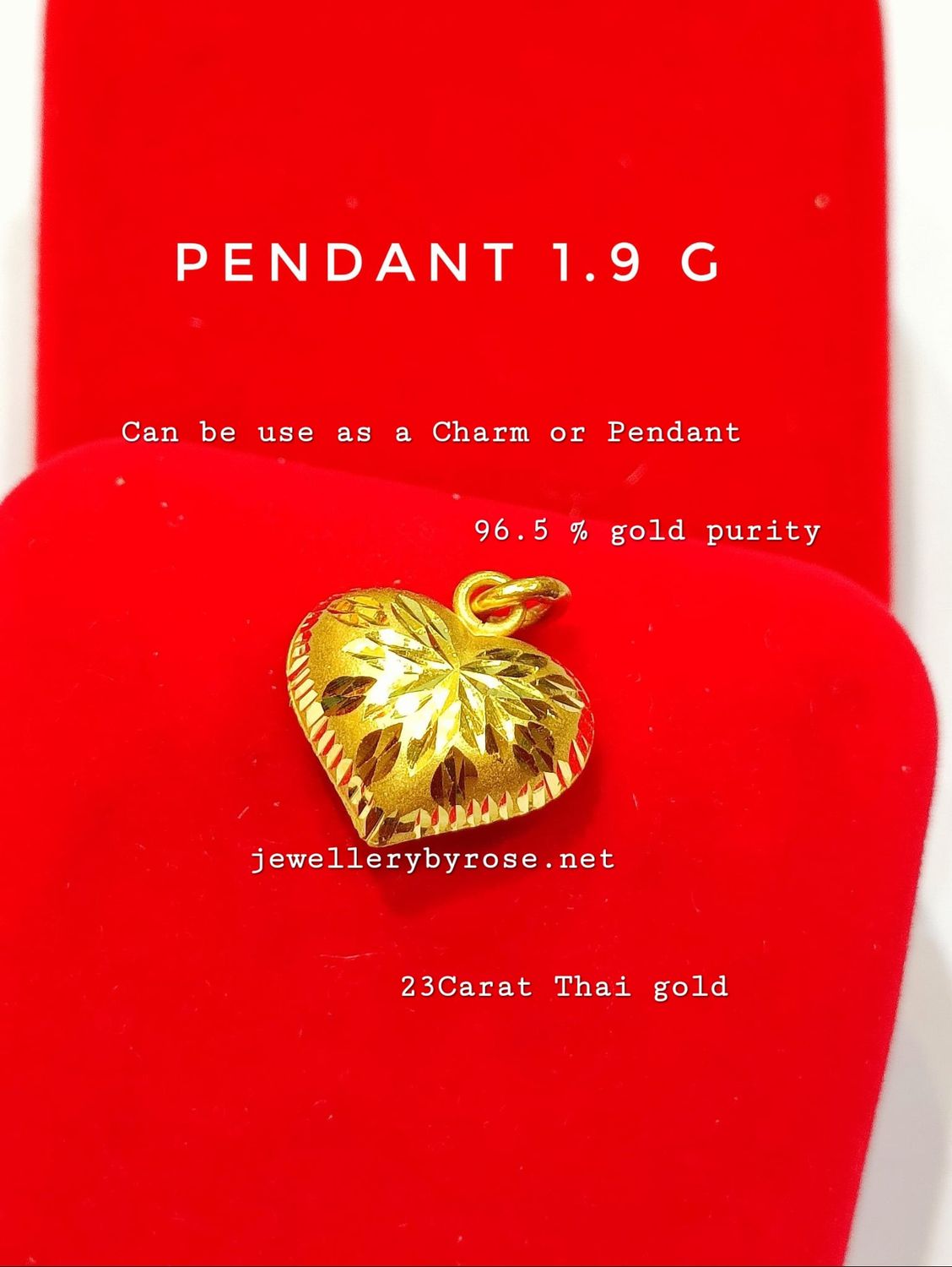 Gold Heart pendant ❤️💛
