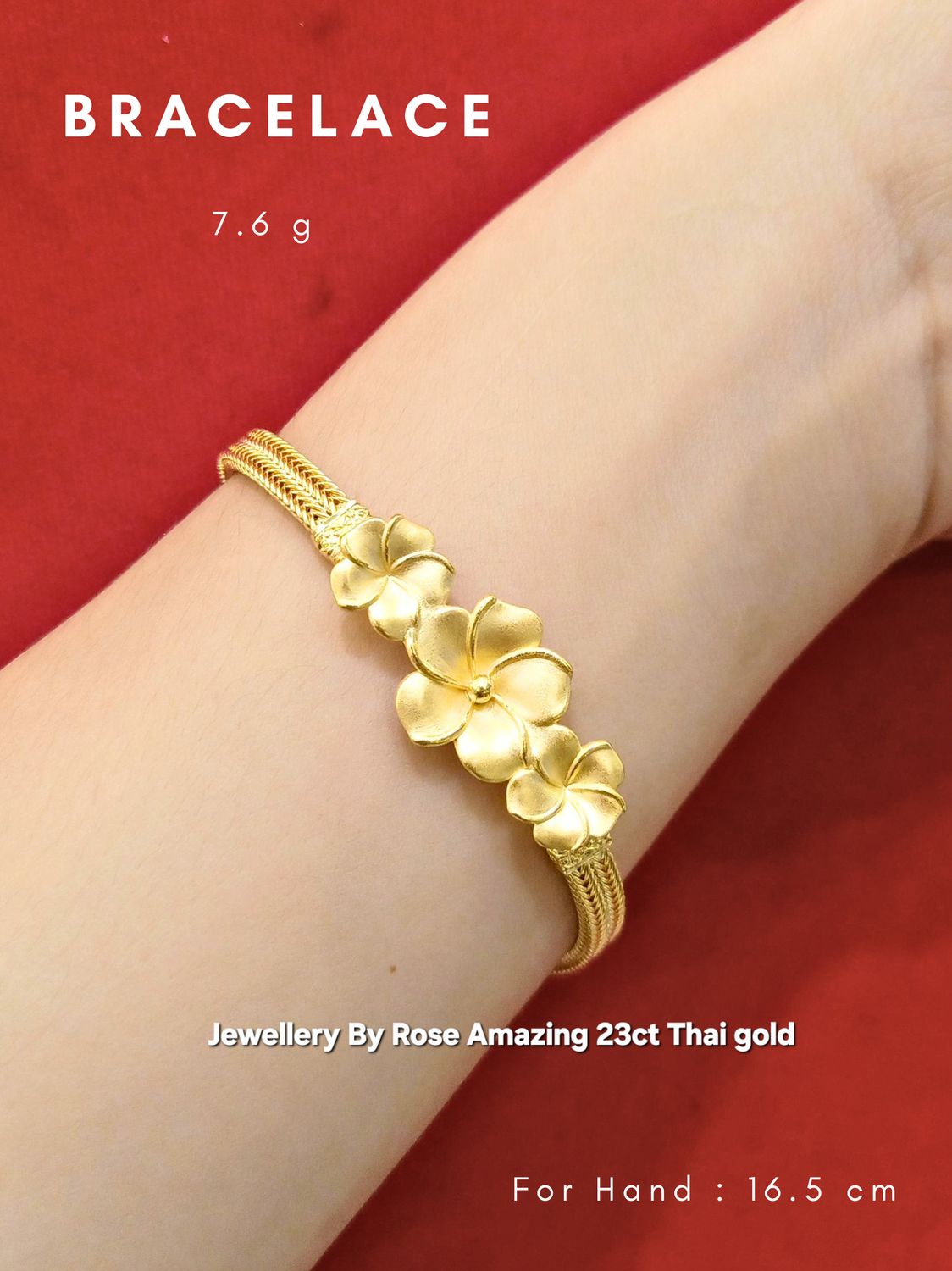 Modern style gold flower bracelet 🌸🌸🌺🌺