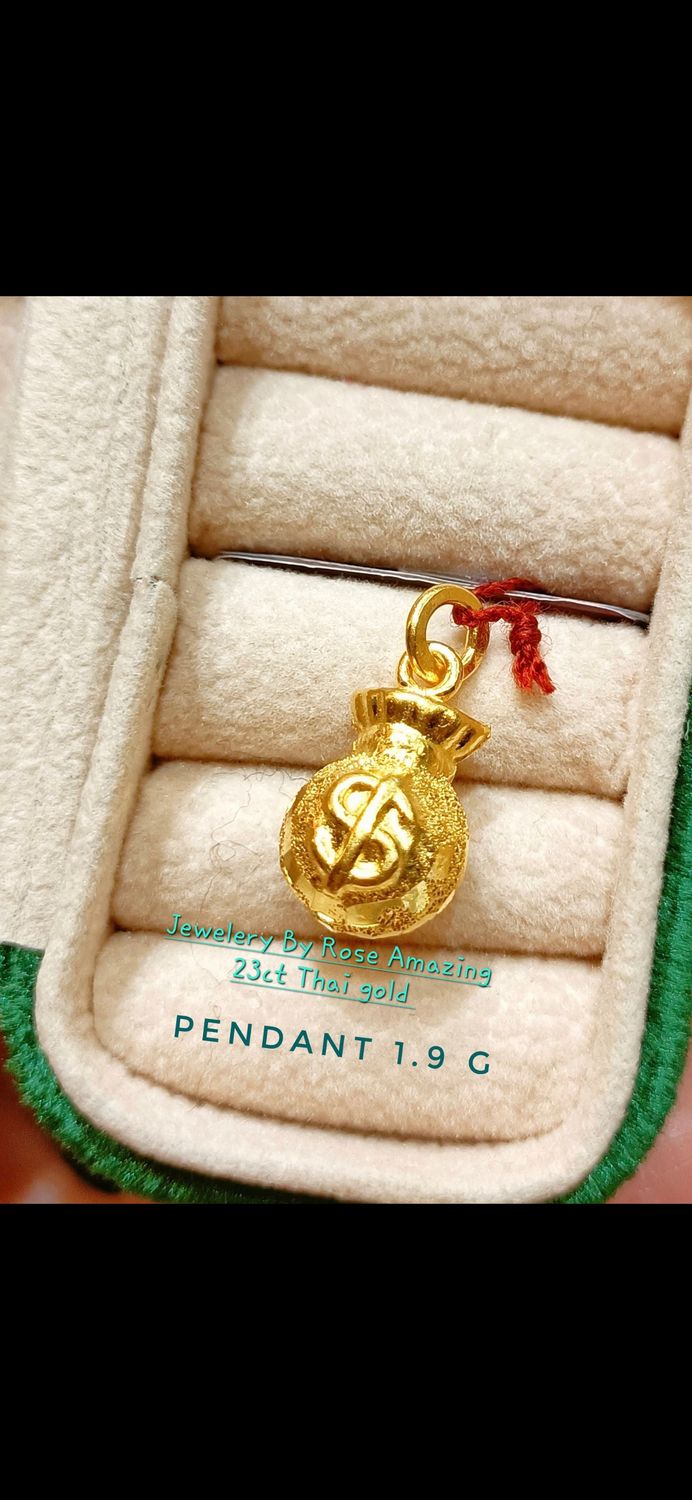 Gold Money Bag pendant 💰💰💰
