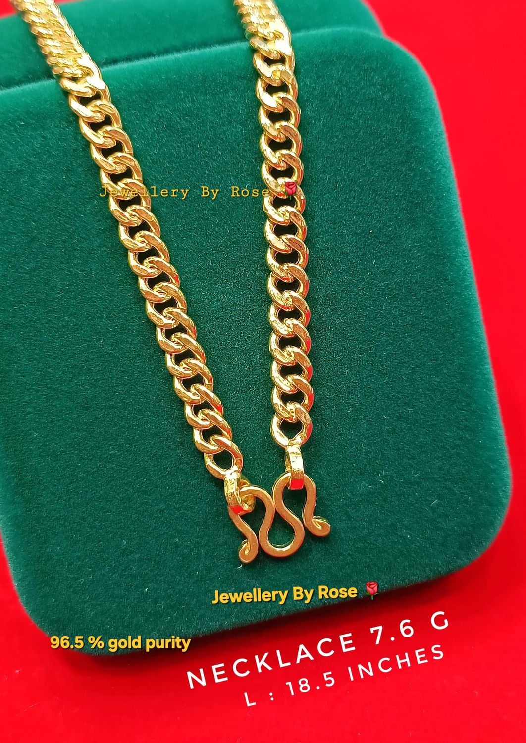 Fashionable 23Carat Thai gold necklace.