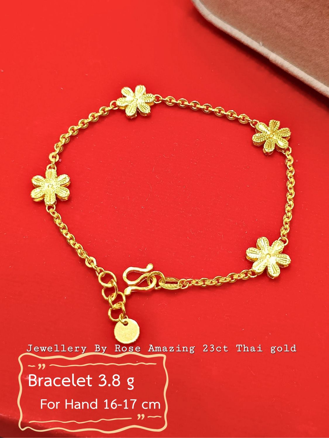 Classic  Gold Flower Bracelet. 💛
