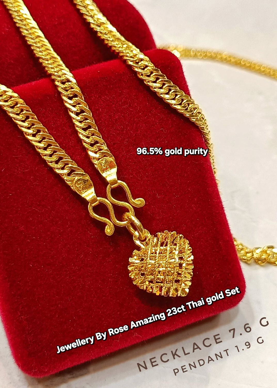 Stunning Gold Heart Necklace Set  💛 ♥️ 💖