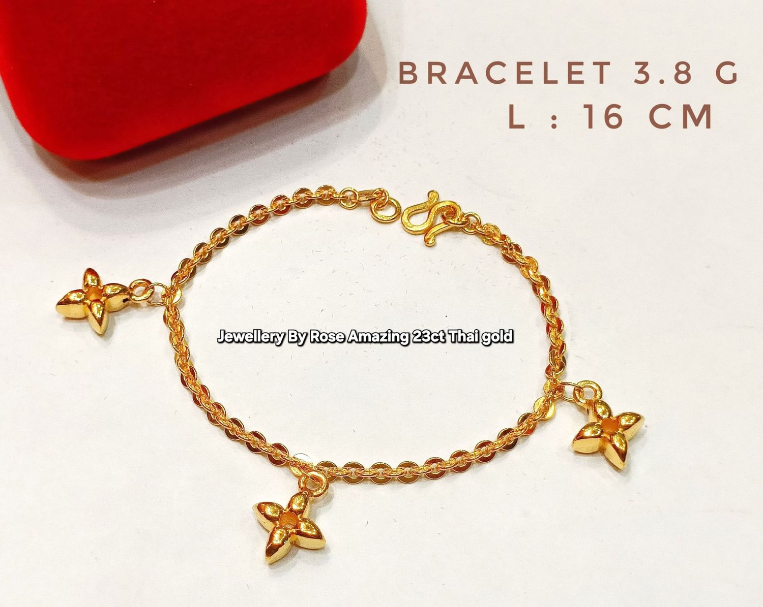 Classic Solid 23ct Thai Gold Bracelet