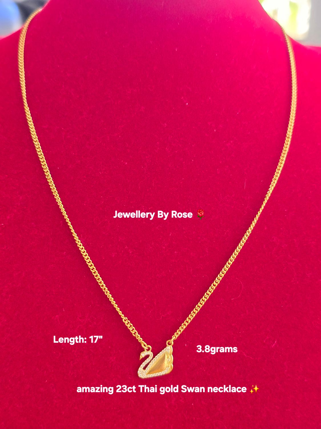 Iconic Gold Swan Necklace