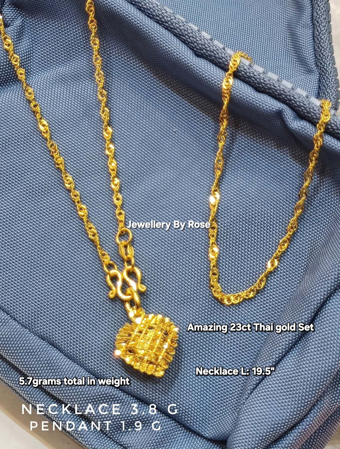 Sparkle Gold Necklace Set