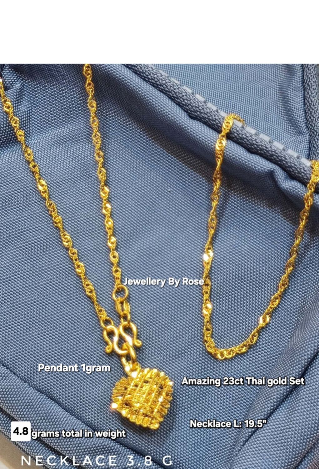 Sparkle Gold Necklace Set