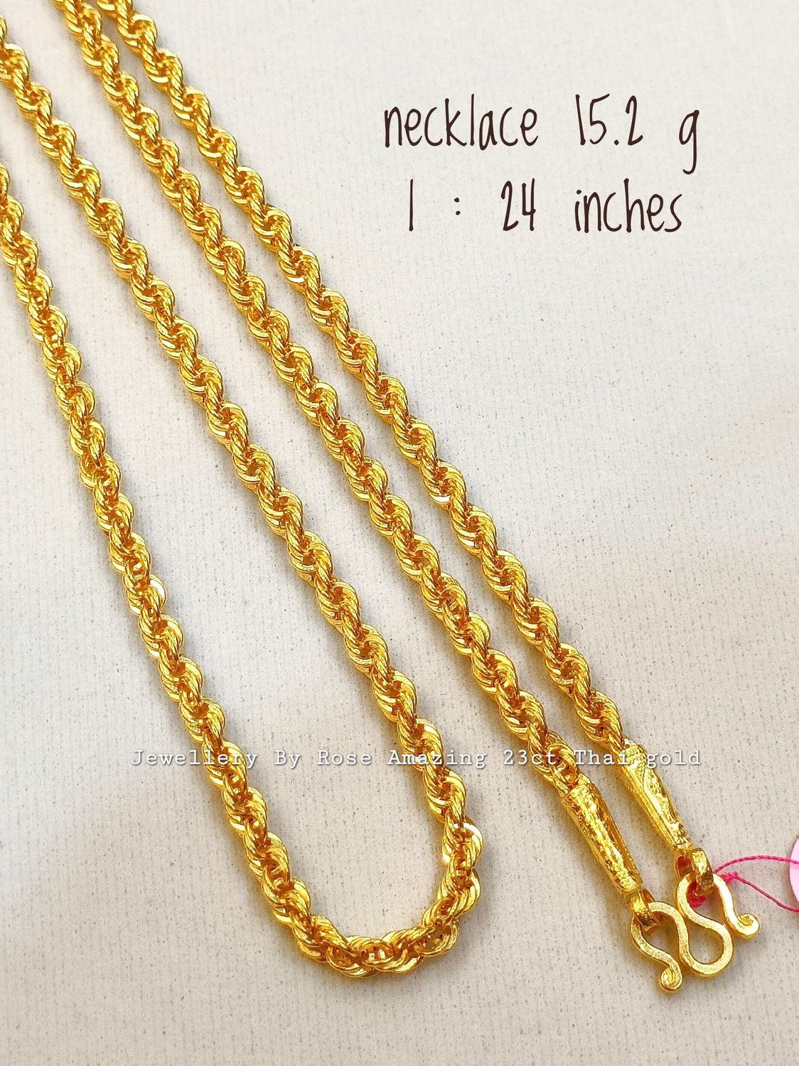 Stylish Rope Gold  Necklace