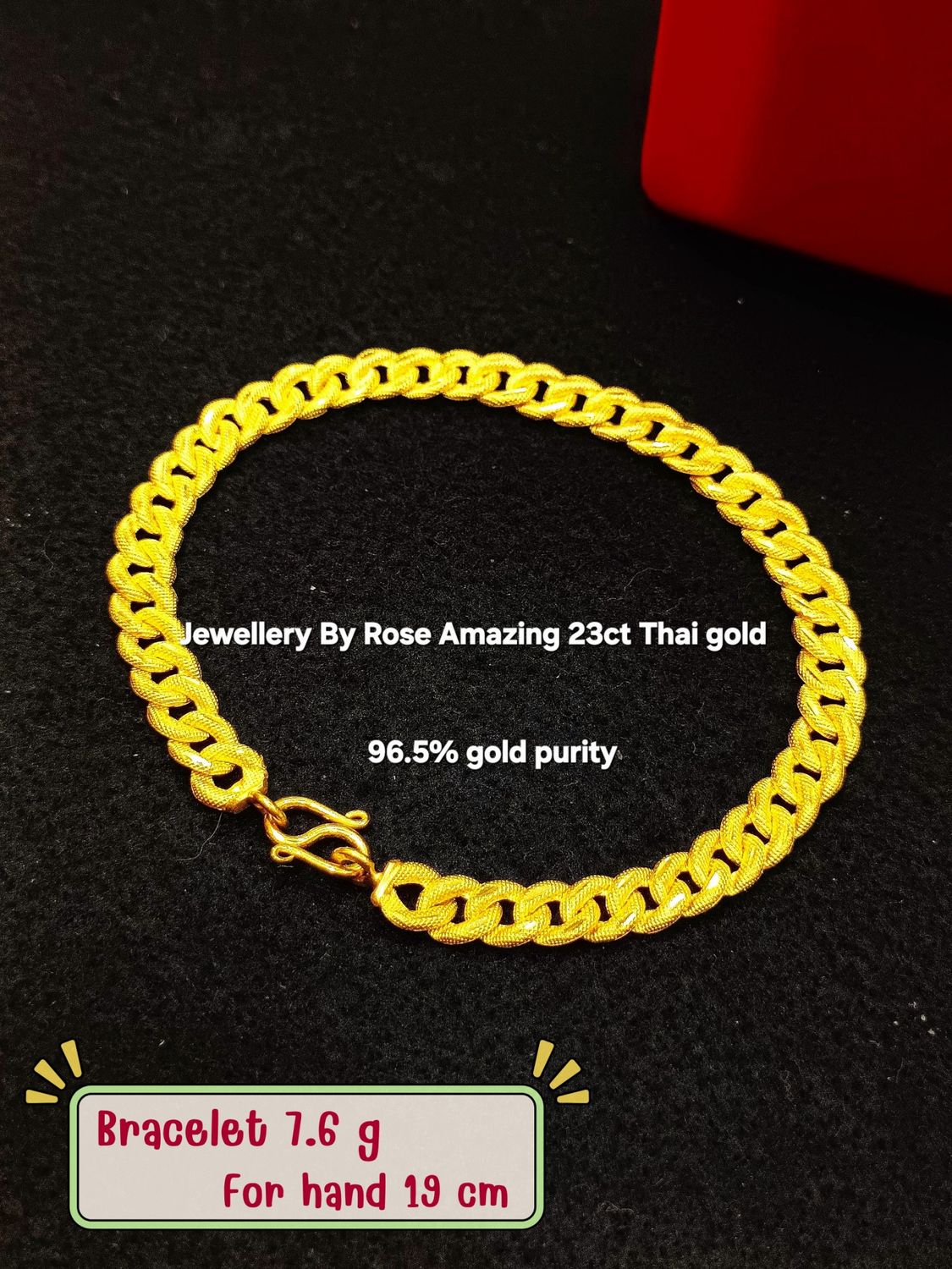Unisex 23carat gold Bracelet