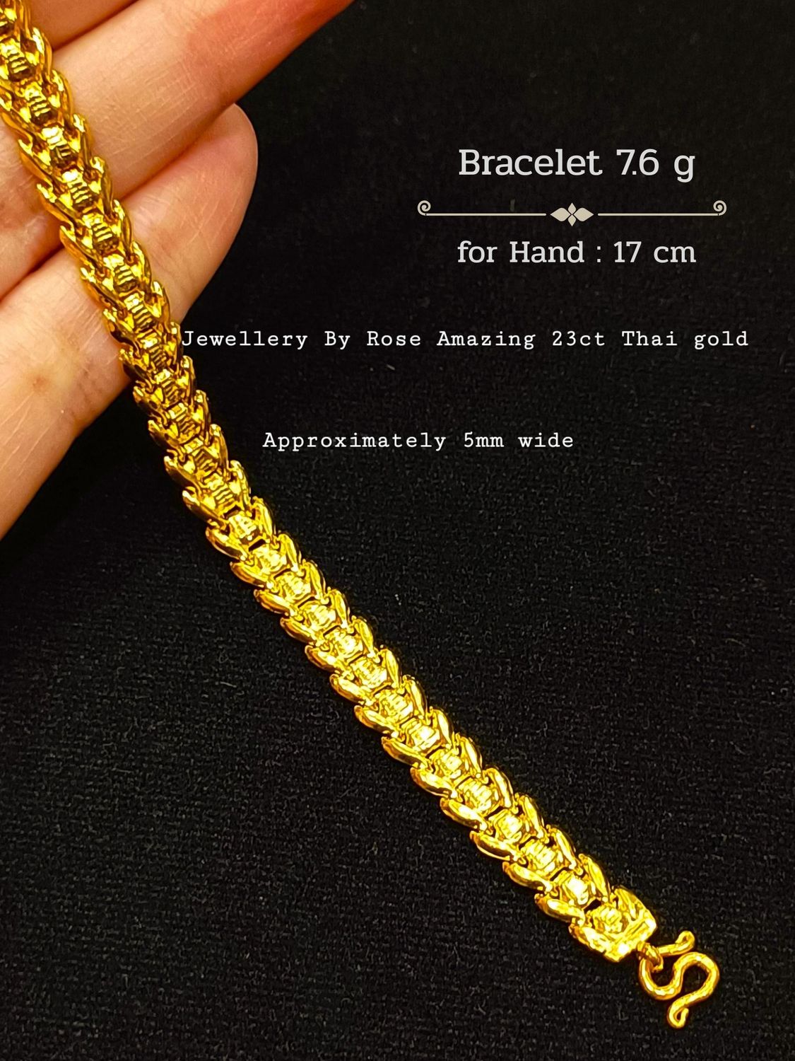 Classic Design 23Carat Thai Bracelet