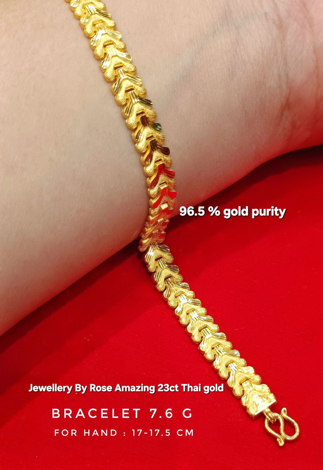 Classic Design 23Carat Thai Bracelet