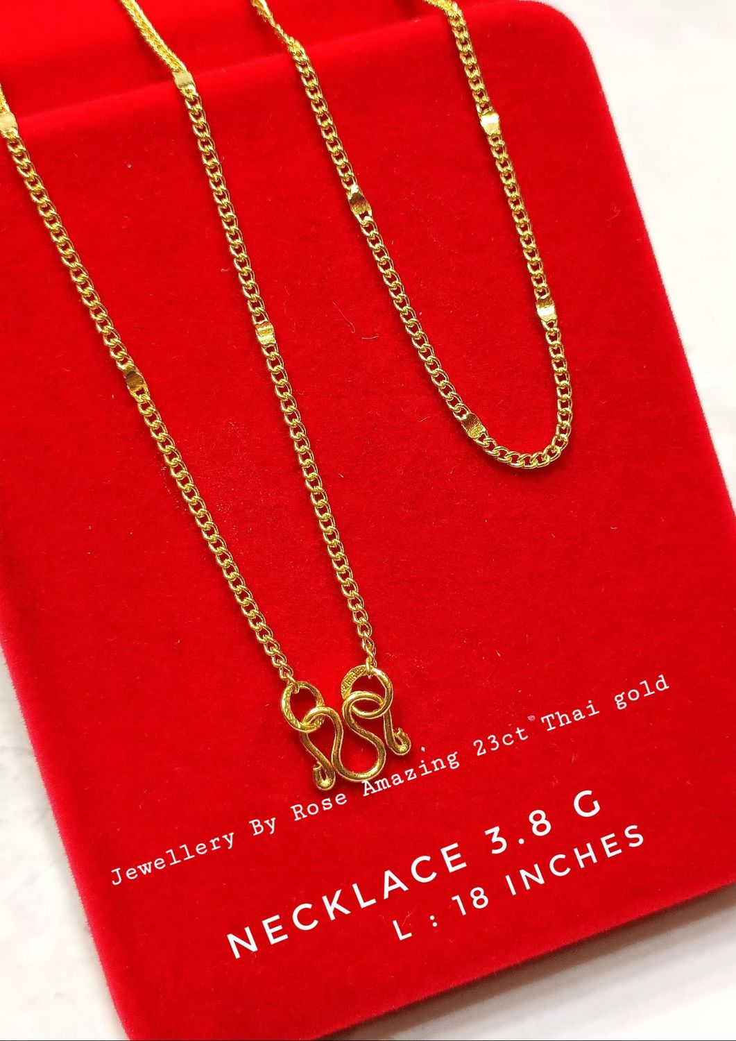 Fashionable 23Carat Thai Gold Necklace