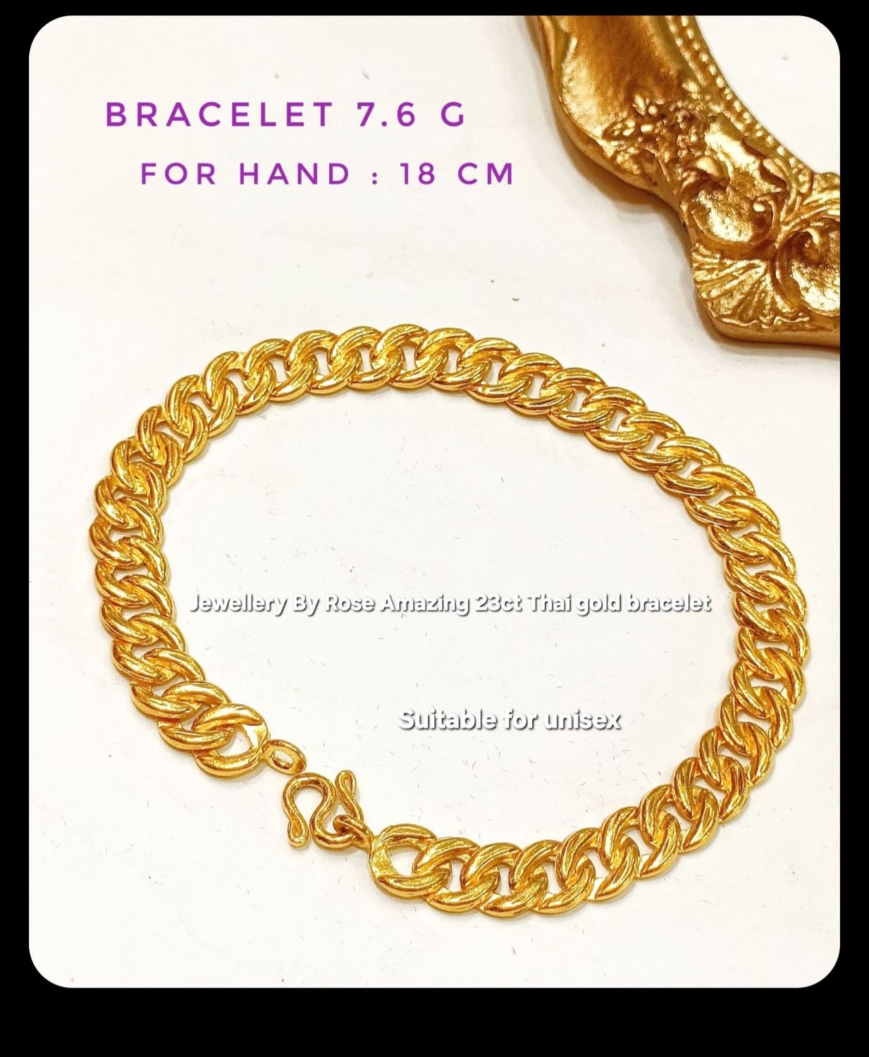 Unique Unisex Thai Gold Bracelet
