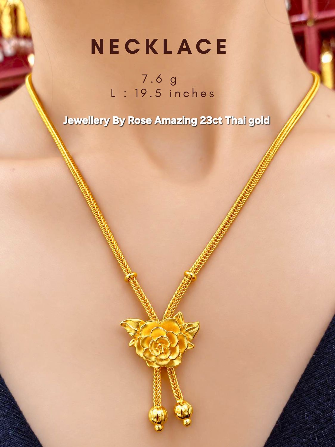 Iconic limited edition Rose Necklace