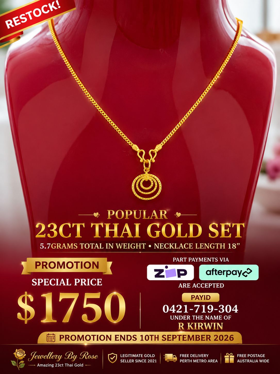 Gold Necklace Set