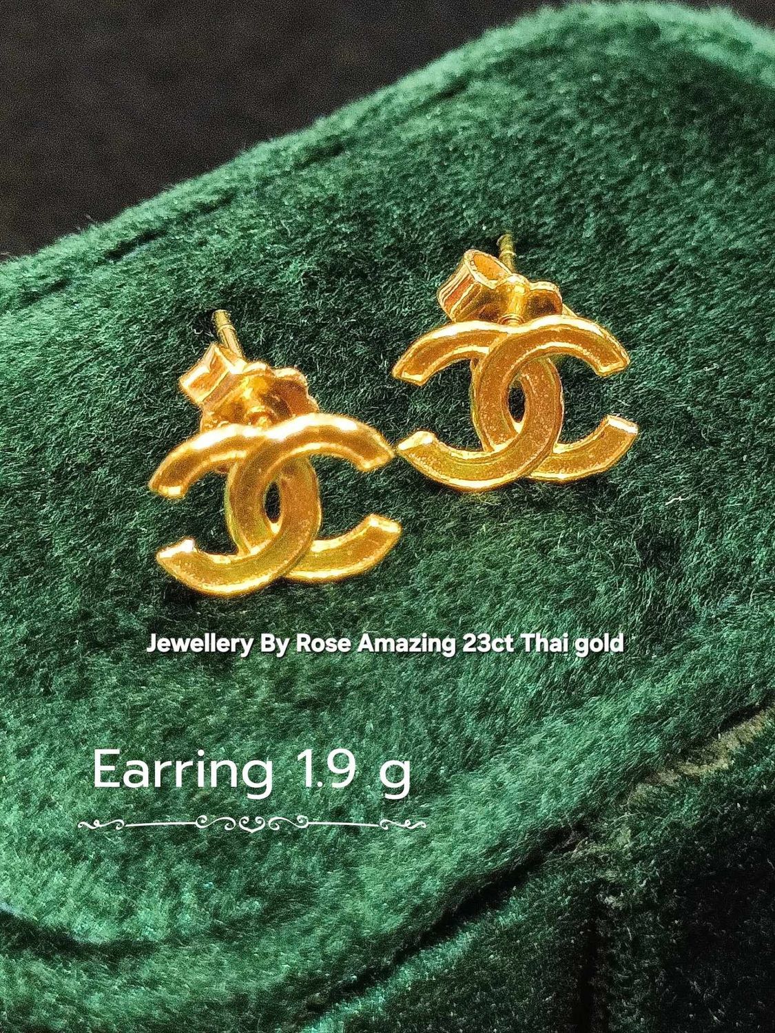 Fashionable  Gold Earrings 💛 ❤️ 💙