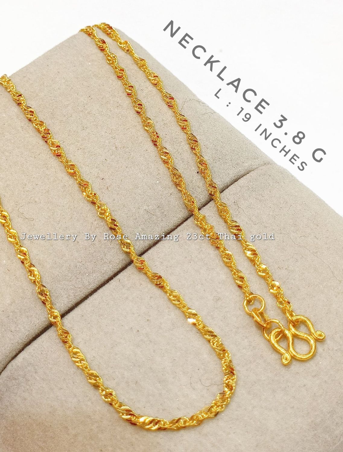 Classic Gold Twist Necklace