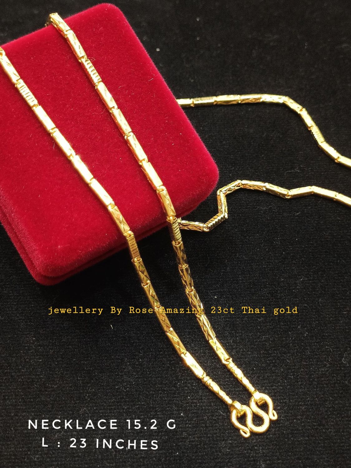 Solid 23 Carat Gold Necklace