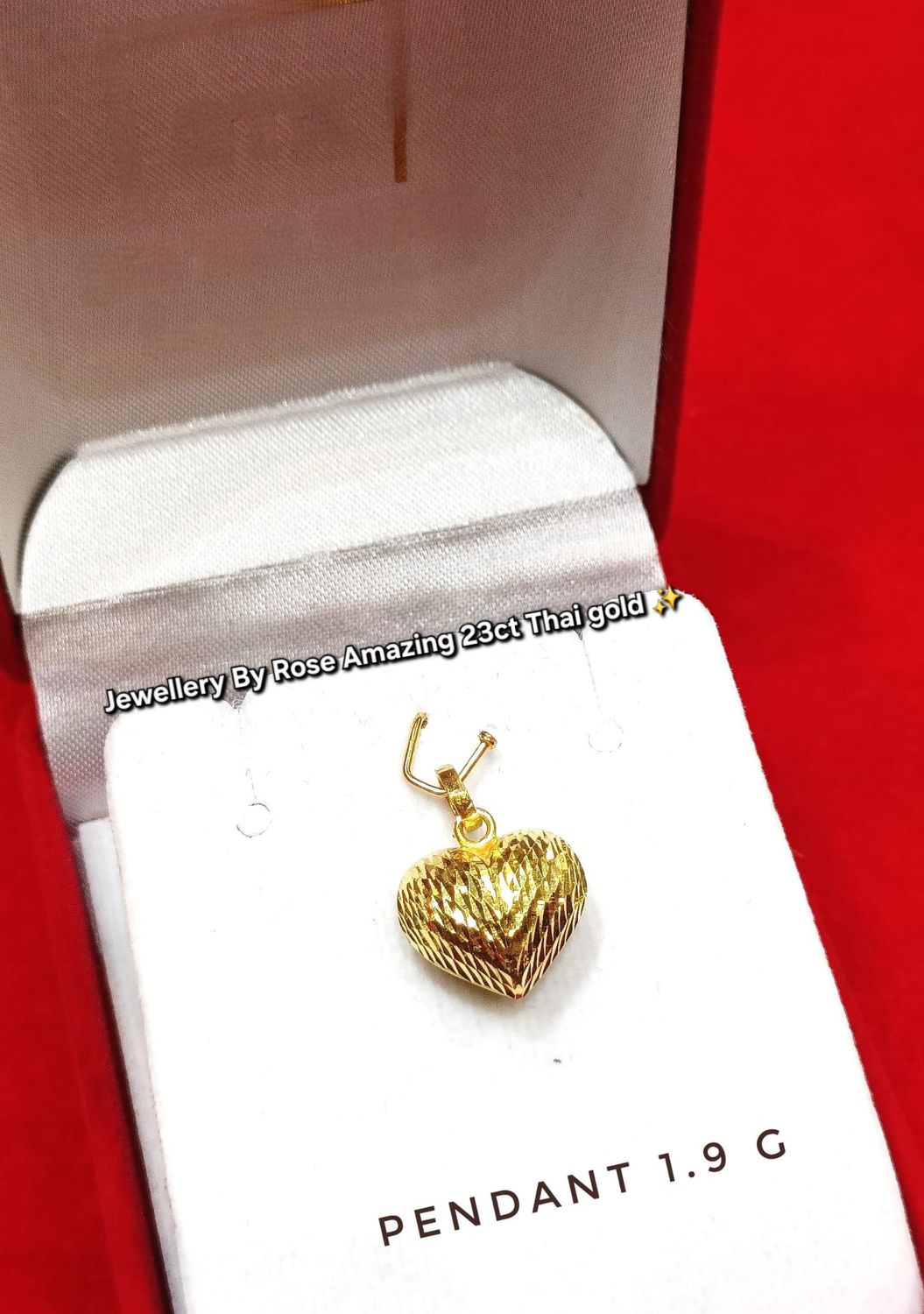 Solid Gold heart 💛 Pendant