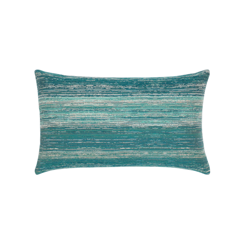 Elaine Smith Textured Lagoon 12" x 20" Lumbar Pillow
