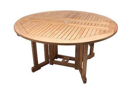 Deluxe Teak Round Dining Table  | 2 Sizes
