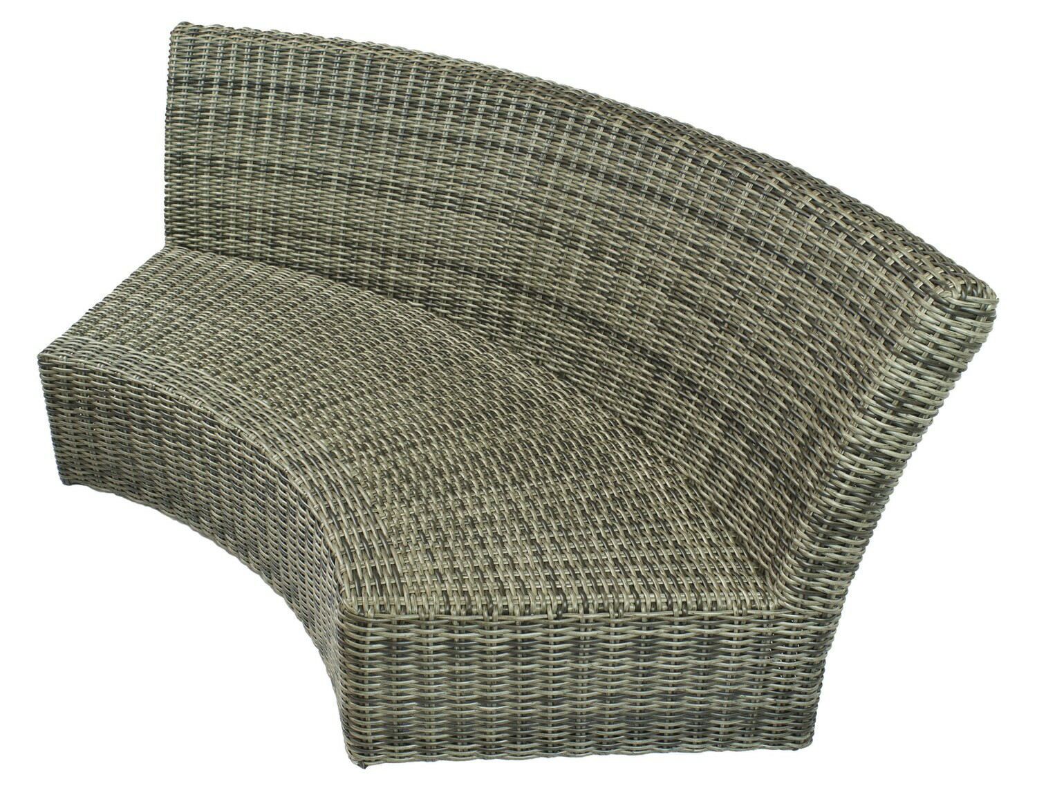 Allegro Wicker Collection Curved Sofa Section