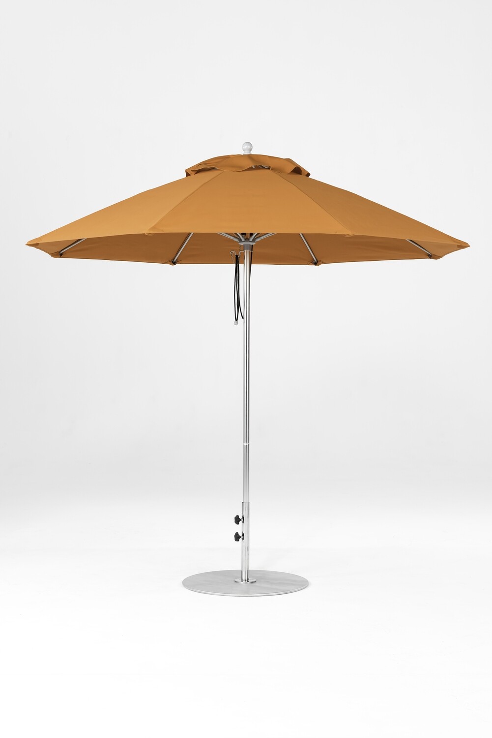 Monterey Round  Fiberglass Market Umbrella with Pulley Lift