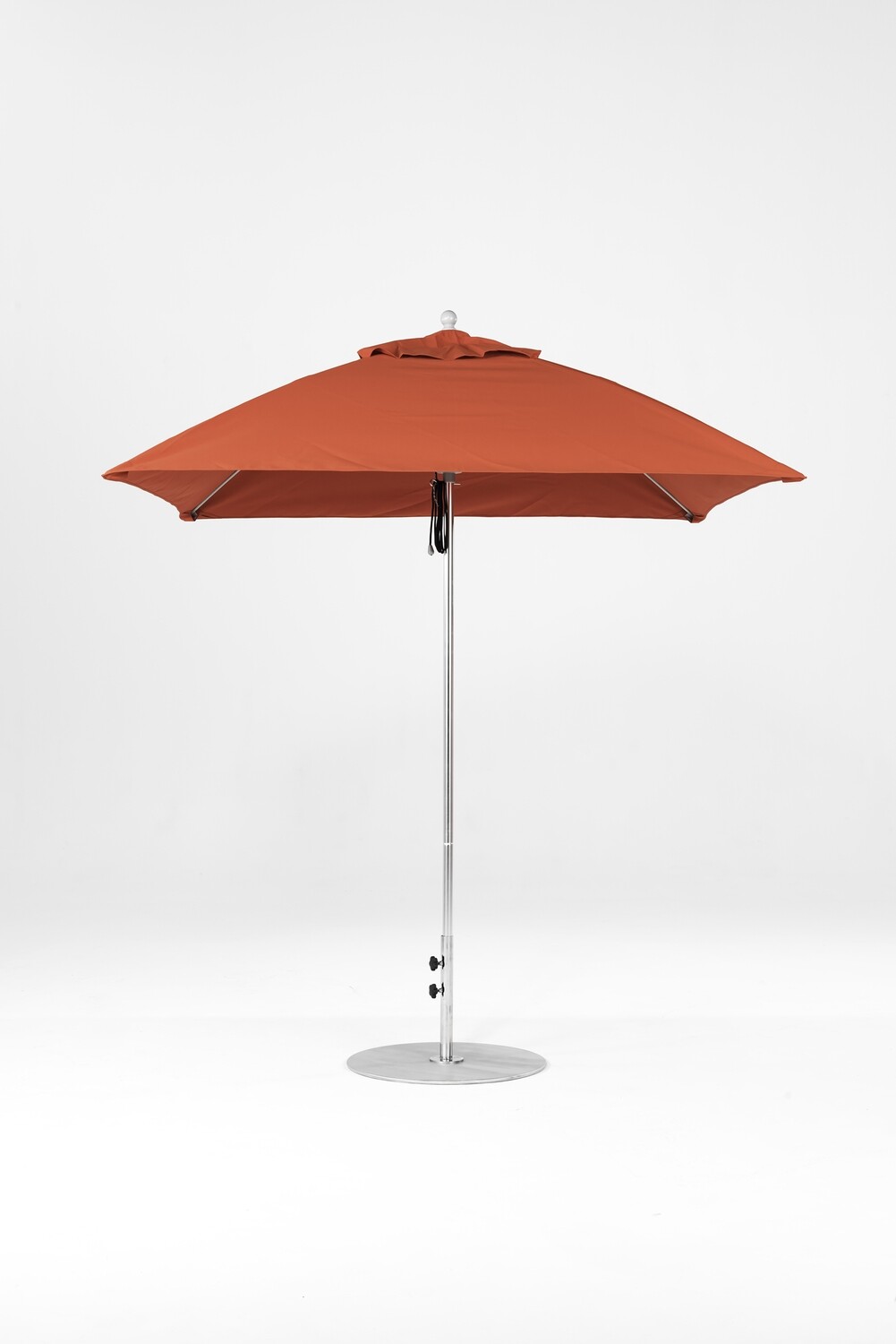 Monterey Square Fiberglass Market Umbrella with Pulley Lift