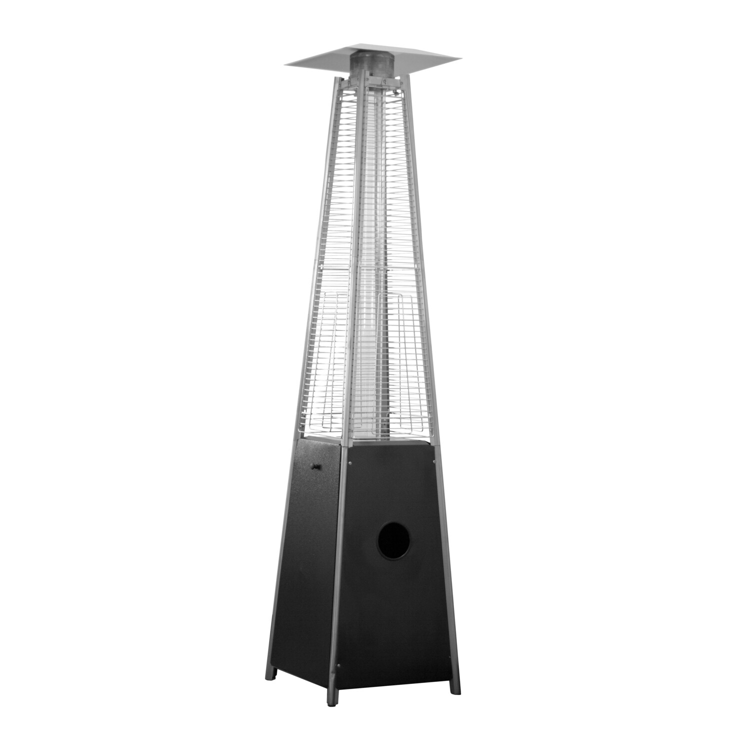 Commercial Grade Glass Tube Patio Heater | Hammered Black