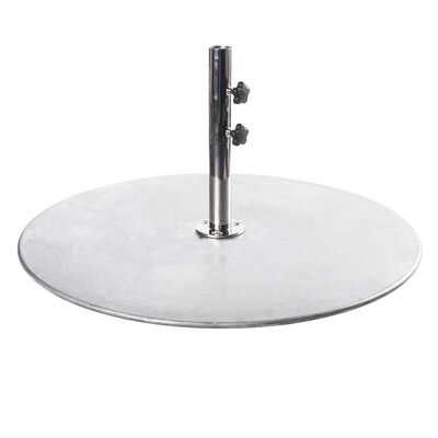 Galvanized Steel Plate Round Base | 100 LBS